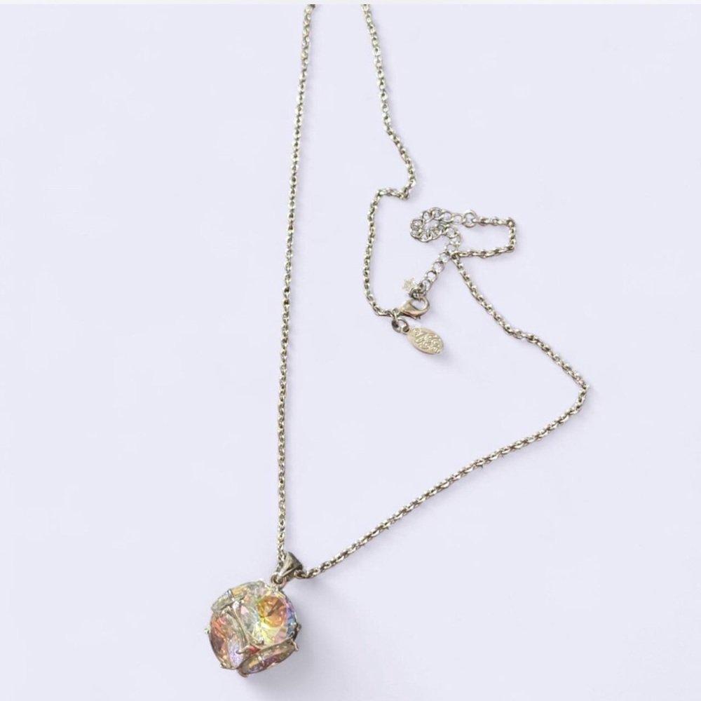GORGG Enchanted Wishing Aurora Borealis Crystal Necklace 💜🩷🤍🩶